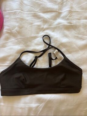 Alo Yoga Chocolate Brown Sports Bra